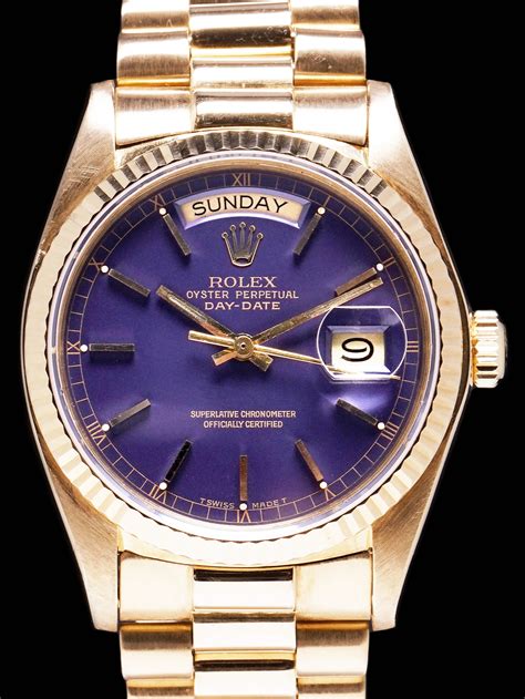 purple dial Rolex day date